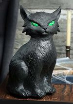 13-Inch Animated Creepy Black Cat Halloween Prop - US 9684