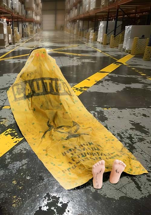 5.5FT Radioactive Resurrection Animated Sit Up Body Decoration - Scream Saver - US 4319