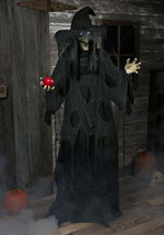 5.8FT Animated Standing Black Witch Decoration - Scream Saver - US 3685
