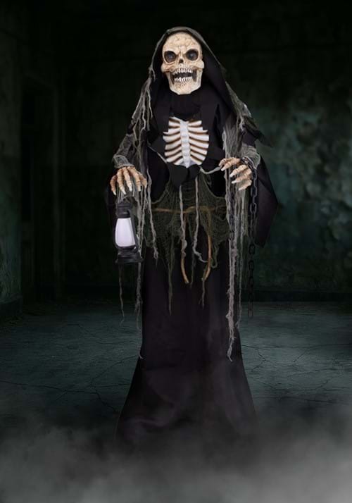 5.4FT Animated Wraithlike Reaper Halloween Decoration - Scream Saver - US 4045