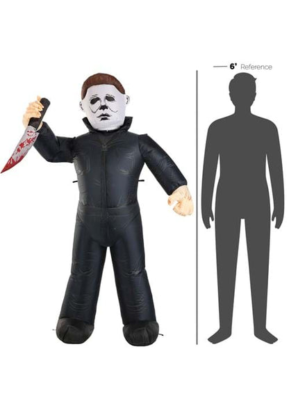 6FT Animatronic Michael Myers Inflatable Halloween Decoration - US 3537