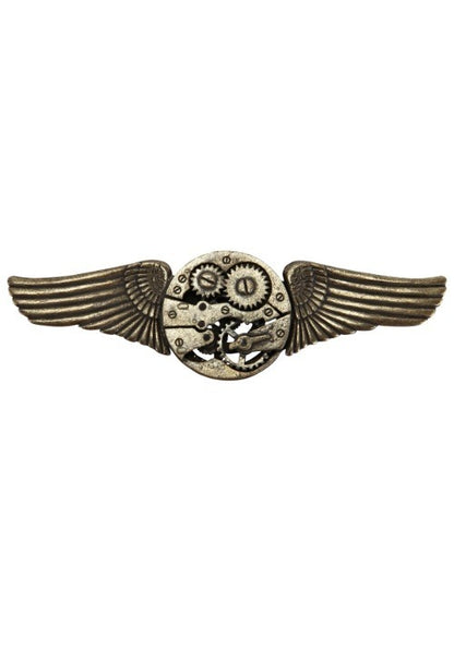 Antique Gear Wing Pin - US 0022