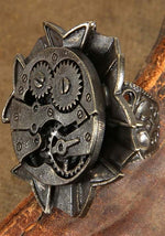 Antique Watch Gears Steampunk Ring - US 5894