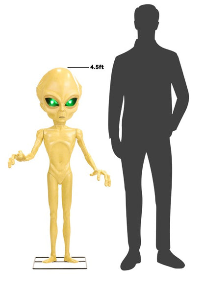 4.5FT Area 51 Roswell Alien Animatronic Decoration - US 3553