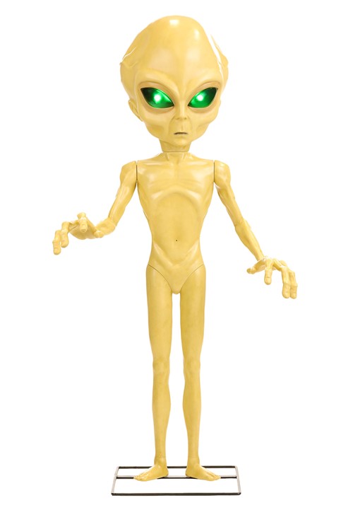 4.5FT Area 51 Roswell Alien Animatronic Decoration - US 3553