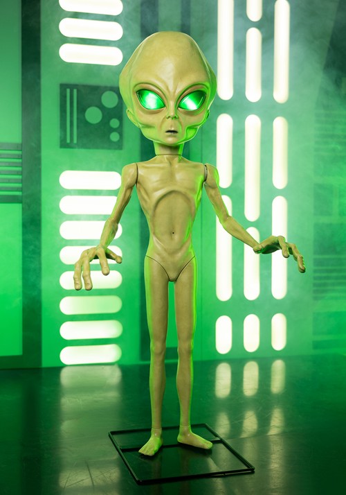 4.5FT Area 51 Roswell Alien Animatronic Decoration - US 3553