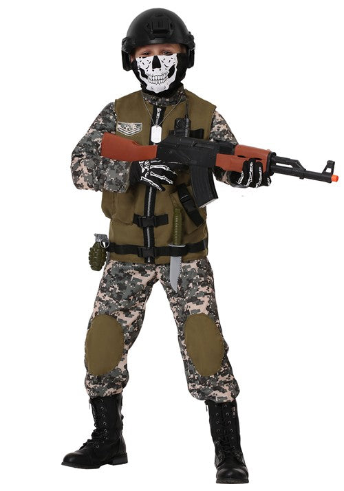 Kids Camo Trooper Costume - US 4780