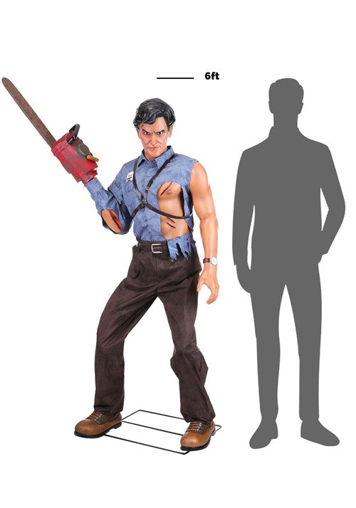 6FT Ash Army of Darkness Halloween Animatronic Decoration - US 4046