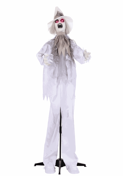 5.8FT Augustus the Ghoulish Groom Animatronic Decoration - Scream Saver - US 4796
