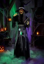 6.5FT Auntie Althea the Storybook Witch Animatronic Decoration - Scream Saver - US 9136