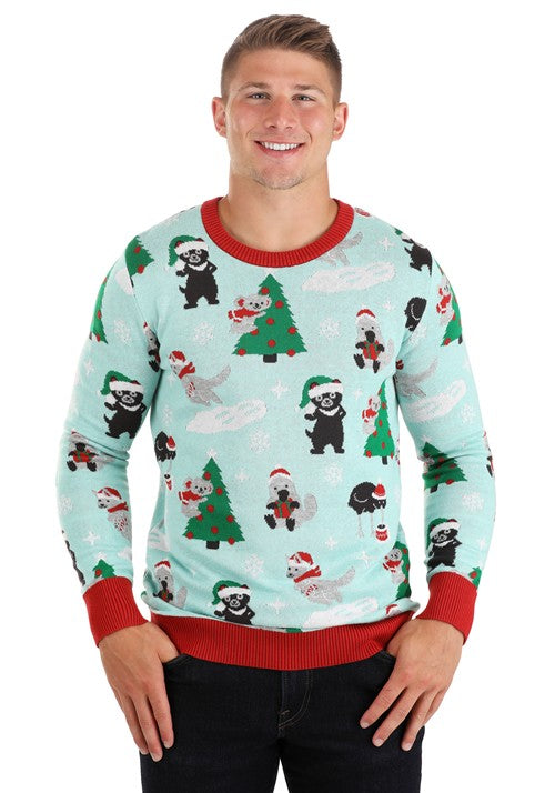 Australian Animals Ugly Christmas Sweater for Adults - US 8200