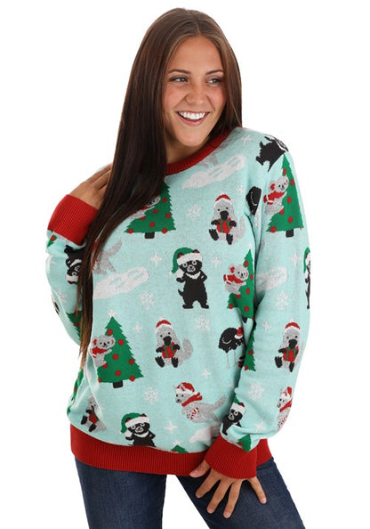 Australian Animals Ugly Christmas Sweater for Adults - US 8200