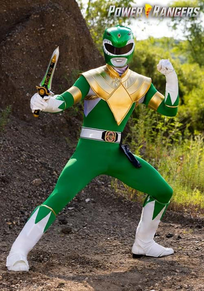 Authentic Men's Power Rangers Green Ranger Costume - US 7769