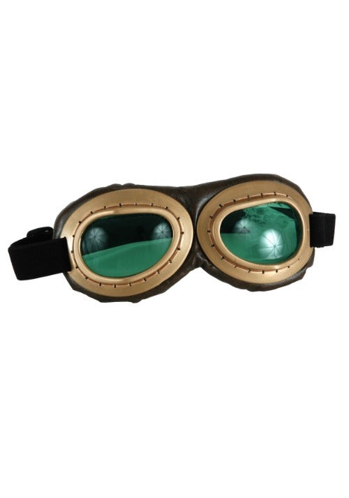 Gold Aviator Costume Goggles Accessory - US 6340