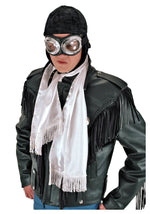 White Aviator Scarf - US 9579