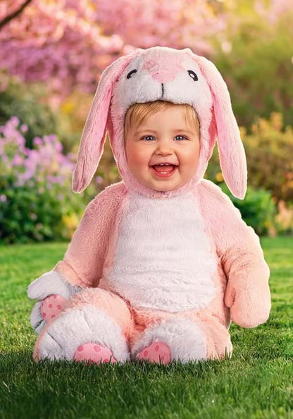 Fluffy Pink Bunny Baby Costume - US 2869
