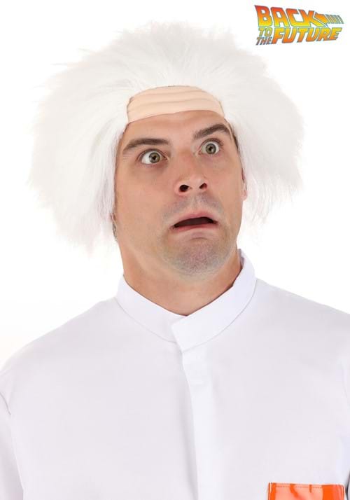 Back to the Future Men's Doc Brown White Wig - US 9274