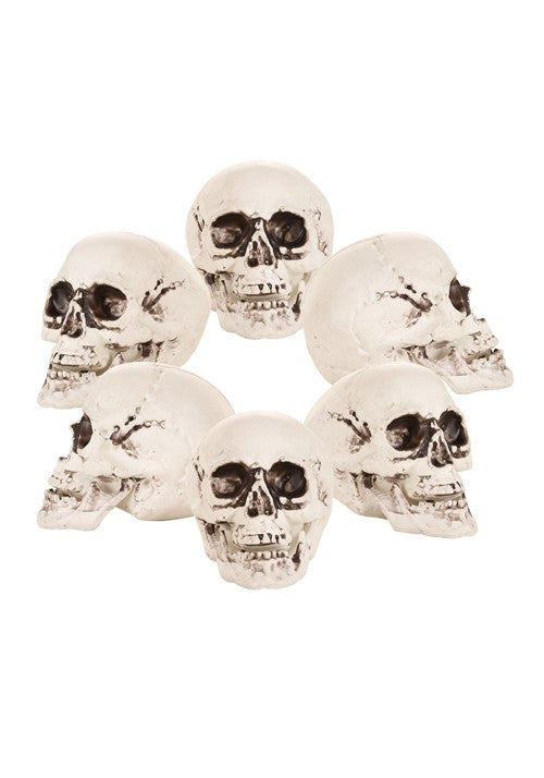 4-Inch Bag of 24 Halloween Skulls Decoration - US 0230