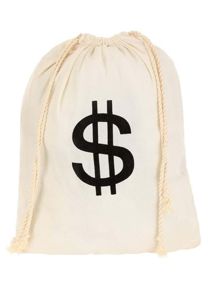 Bank Robber Money Bag Accessory Prop - US 0054