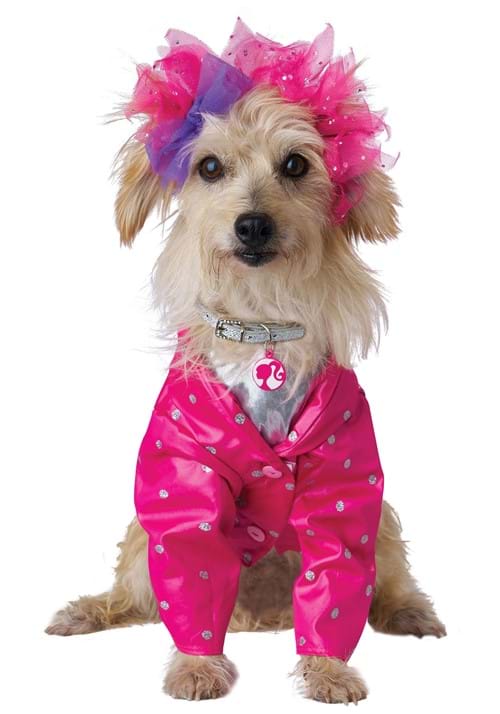 Barbie Pink Jacket Costume for Pets - US 9389