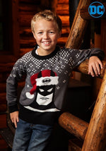 Batman Holiday Hat Kids Ugly Christmas Sweater - US 8957
