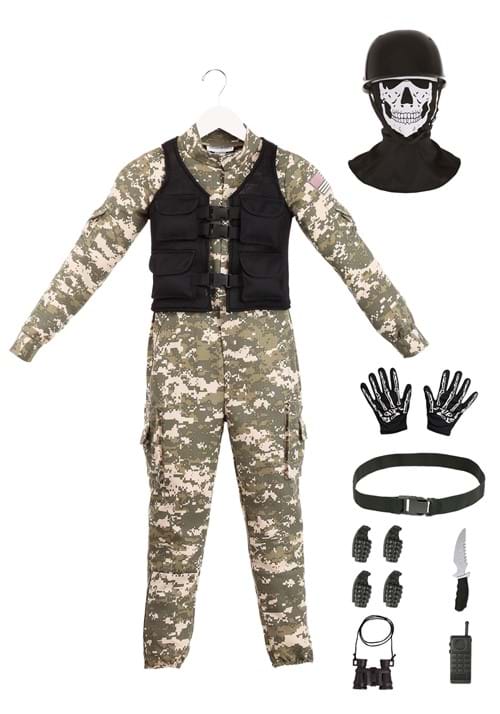 Child Battle Soldier Costume - US 3281