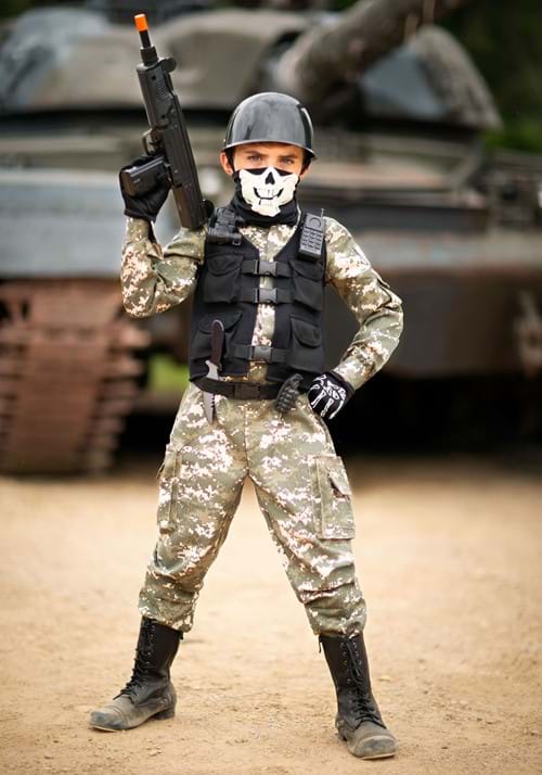 Child Battle Soldier Costume - US 3281