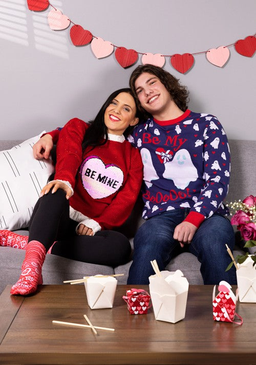 Be My Boo Valentine's Day Sweater for Adults - US 6327