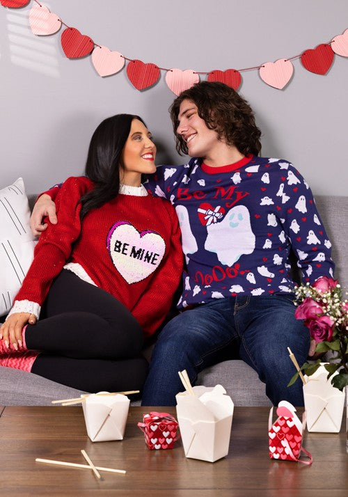 Be My Boo Valentine's Day Sweater for Adults - US 6327