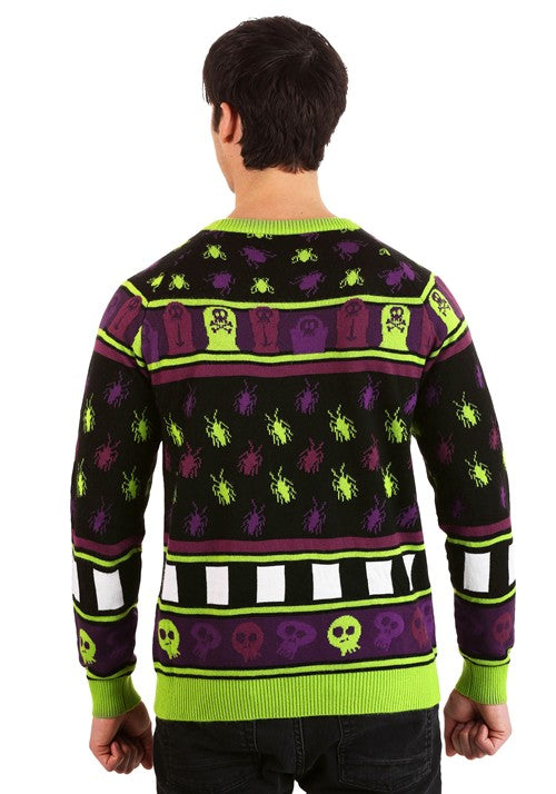Beetlejuice It's Showtime! Halloween Sweater for Adults - US 2821