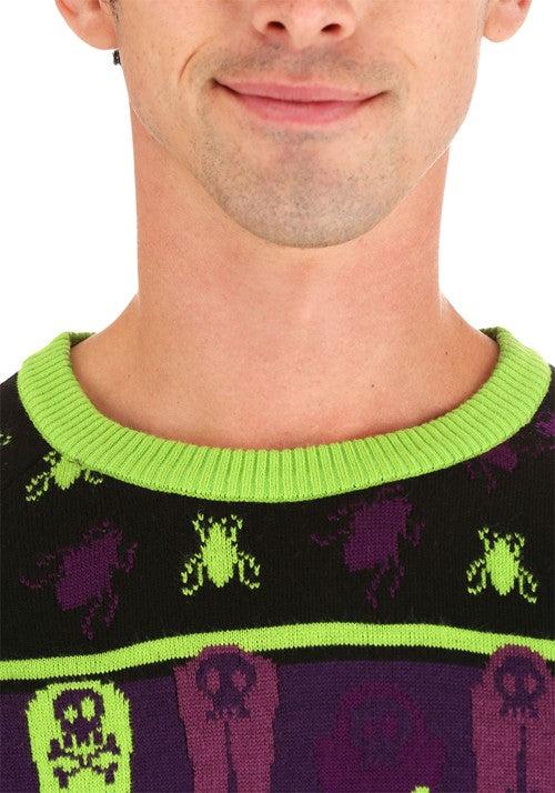 Beetlejuice It's Showtime! Halloween Sweater for Adults - US 2821