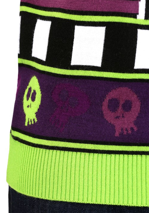 Beetlejuice It's Showtime! Halloween Sweater for Adults - US 2821