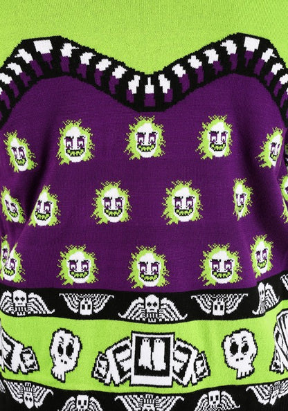 Beetlejuice Lydia Deetz Adult Halloween Sweater - US 9523