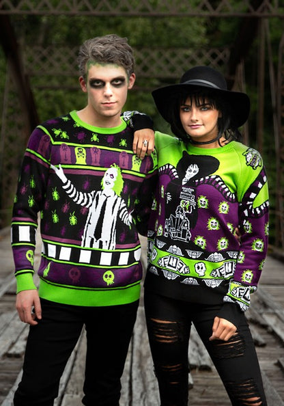 Beetlejuice Lydia Deetz Adult Halloween Sweater - US 9523