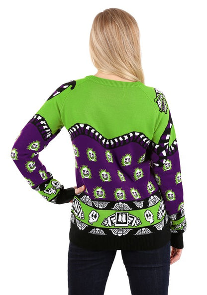 Beetlejuice Lydia Deetz Adult Halloween Sweater - US 9523