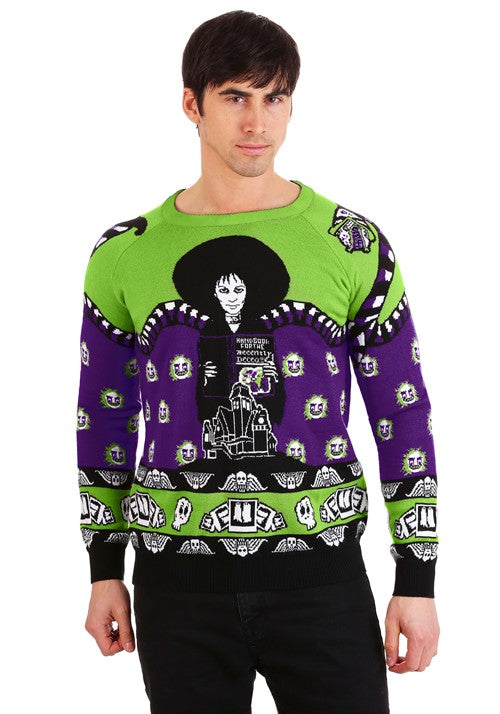 Beetlejuice Lydia Deetz Adult Halloween Sweater - US 9523