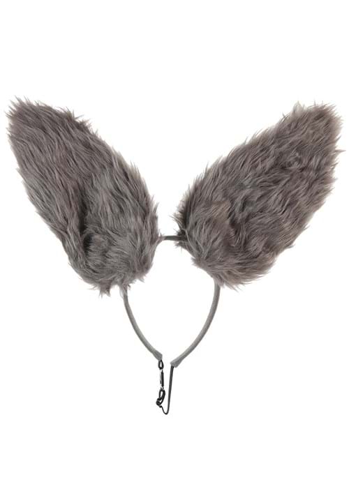 Bendy Gray Bunny Ears Costume Headband - US 7133