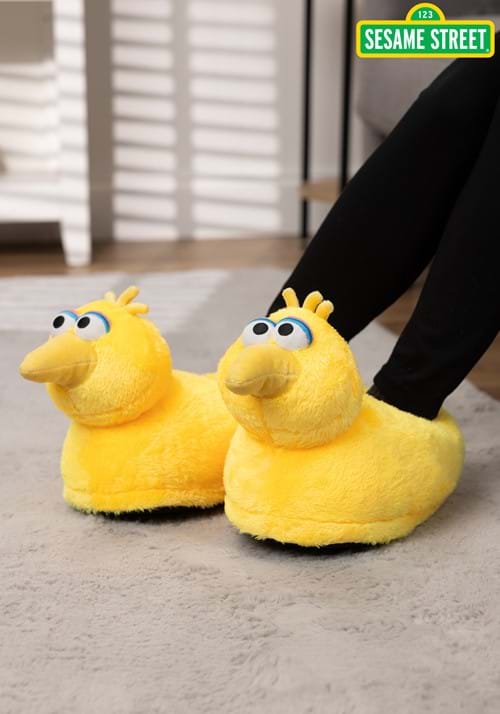 Sesame Street Adult Big Bird Plush Slippers - US 2044