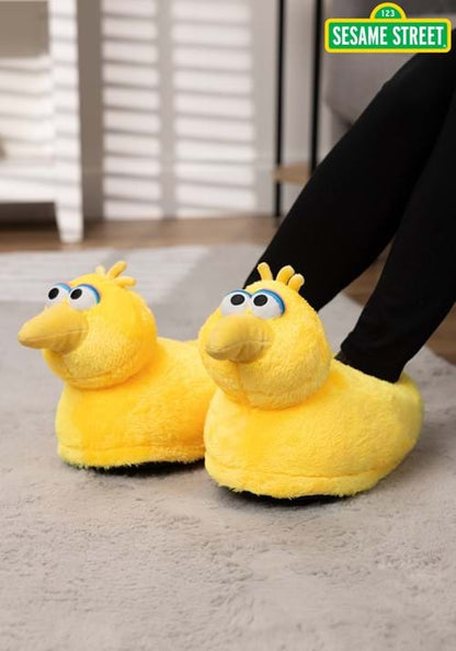 Sesame Street Adult Big Bird Plush Slippers - US 2044
