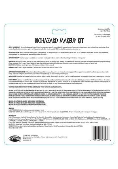 Biohazard Costume Makeup Kit - US 1054