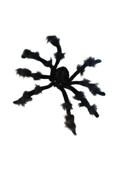 20-Inch Poseable Black Spider Decoration - US 0808
