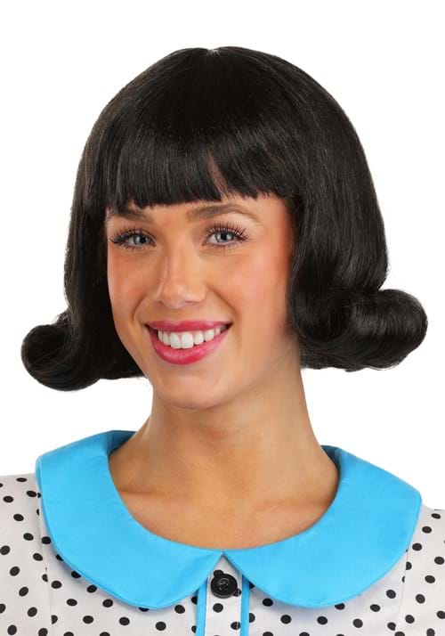 Women's Black 50's Flip Costume Wig - US 7701