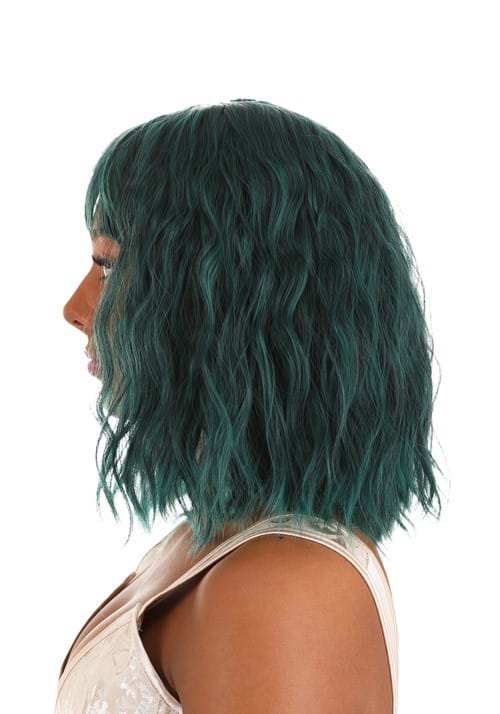 Black and Green Wavy Wig Accessory - US 5531