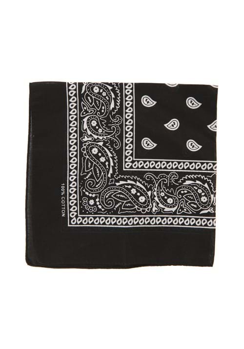 Black Bandana with Patterns - US 5859