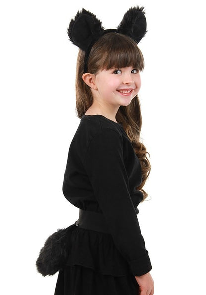 Black Bear Costume Ears Headband & Tail Kit - US 8402