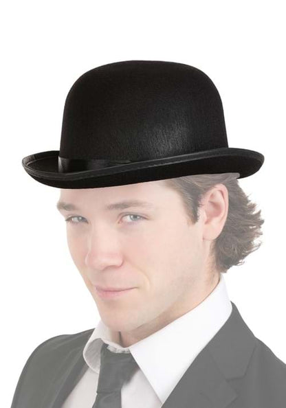 Men's Black Costume Bowler Hat - US 8002