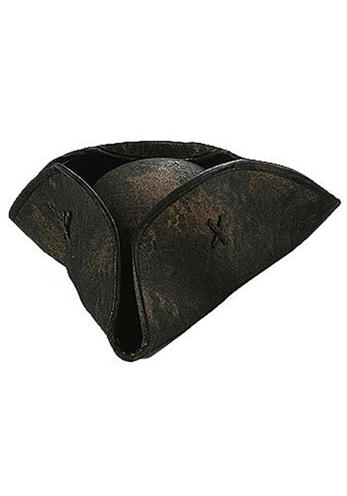 Adult Black Caribbean Pirate Costume Hat - US 5385