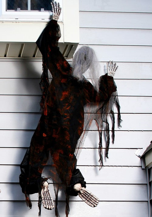 5FT Black Climbing Dead Skeleton Halloween Decoration - US 1030