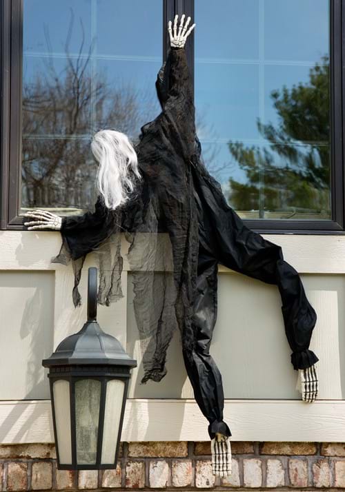 5FT Black Climbing Dead Skeleton Halloween Decoration - US 1030