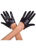 Black Cropped Gloves for Adults - US 6464